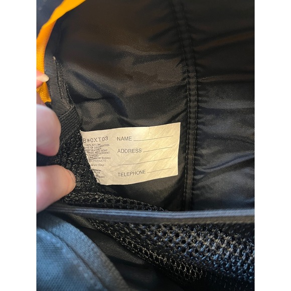 LL Bean Lumbar Pack Yellow Black Nylon Hiking Fanny Pack OXT03 unisex - Picture 3 of 6